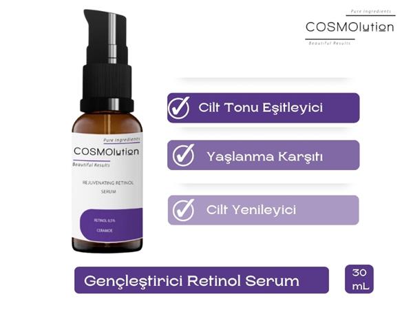 Yaslanma Karşıtı Ve Kırışıklık Giderici, Onarıcı Retinol Gece Serumu 30 mL